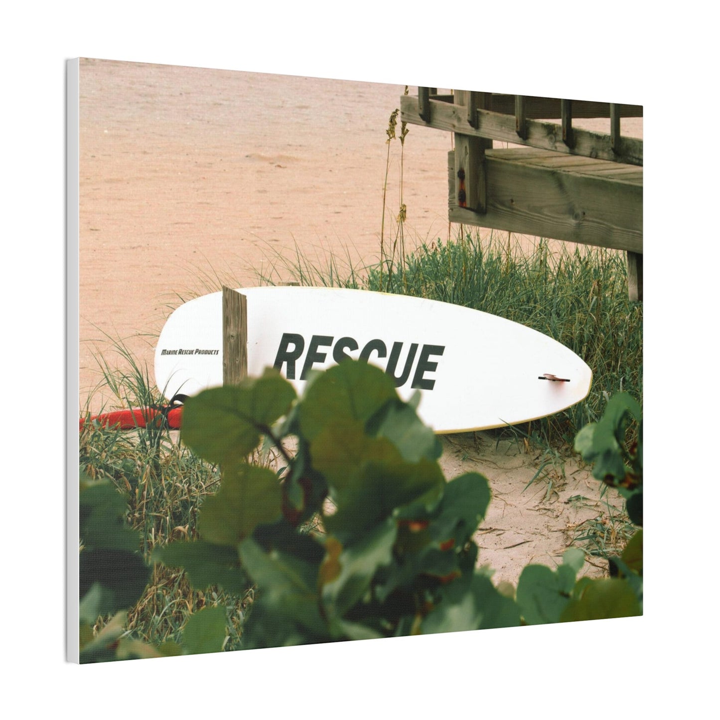 Surf Rescue, Surfing Canvas Wall Art, Wilmington Beach Photo Canvas, Beach Rescue, Beach Wall Print, Beach House Decor, First Responders Art