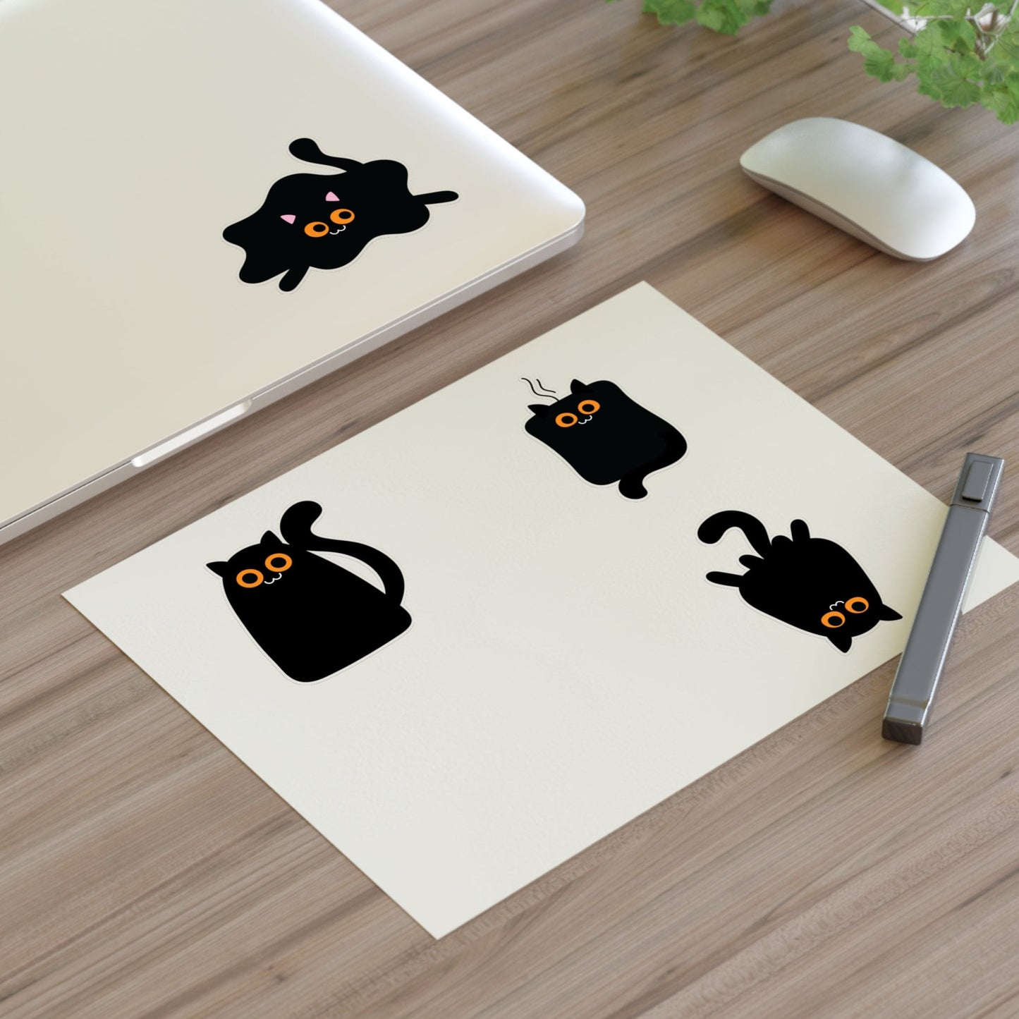 Cat Sticker Sheet, Funny Cat Stickers, Lovers of Black Cats, Funny Animals, Black Cat Stickers, Holographic Cat, Scrapbooking Stickers