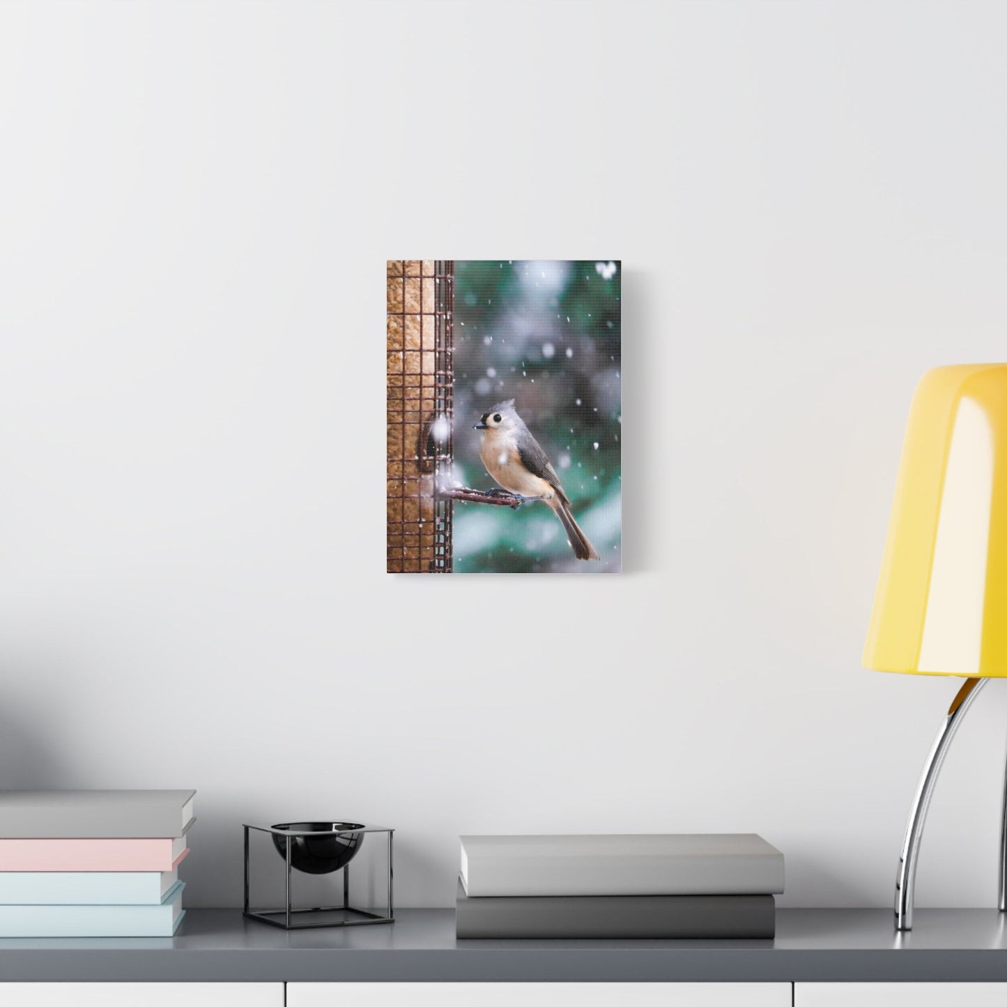Tufted Titmouse, Tufted Titmouse Wall Art, Tufted Titmouse Decor, Bird Print, Bird Nature Canvas, Cute Animal Prints, Wildlife Art, Birds
