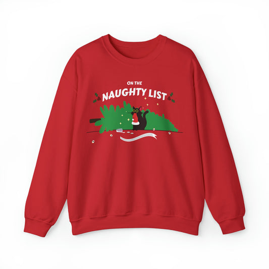 Ugly Christmas Cat Sweater, Pet Lover Crewneck, Funny Christmas Gift, Naughty Cat, Cat Parent, Holiday Cat Hoodie, Cat Lover Gift