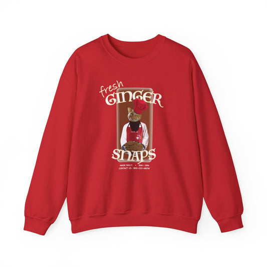 Cat Gildan Sweatshirt,Cat Baking Sweater,Cat Biscuits Sweater,Sweatshirt for Cat Owners,Funny Animal Sweater, Cat Biscuit Maker, Cute Cat